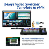 XKE-124 T-bar Video Switcher (X-keys 124 T-Bar Keyboard with Video Switcher Key Set Bundle)