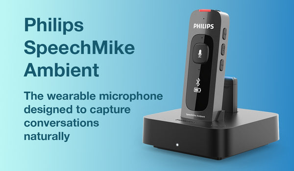 Philips SpeechMike Ambient - Offline Version | Mikrofon für Interviews und Sitzungen