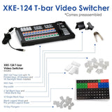 X-keys XKE-124 USB Video Switcher Bundle mit T-Bar (Fader)
