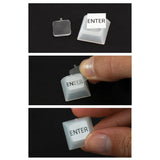 NevWear Capuchons de touches DSA transparents, inscriptibles individuellement (pack de 12) 