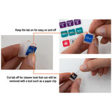 NevWear Capuchons de touches DSA transparents, inscriptibles individuellement (pack de 12) 