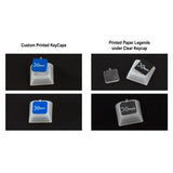 NevWear Capuchons de touches DSA transparents, inscriptibles individuellement (pack de 12) 