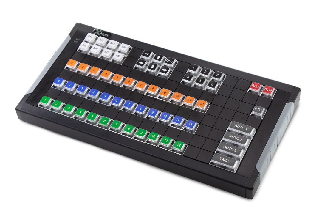 X-keys XK-128 Tastatur- und Video-Umschalter-Set – X-keys Schweiz